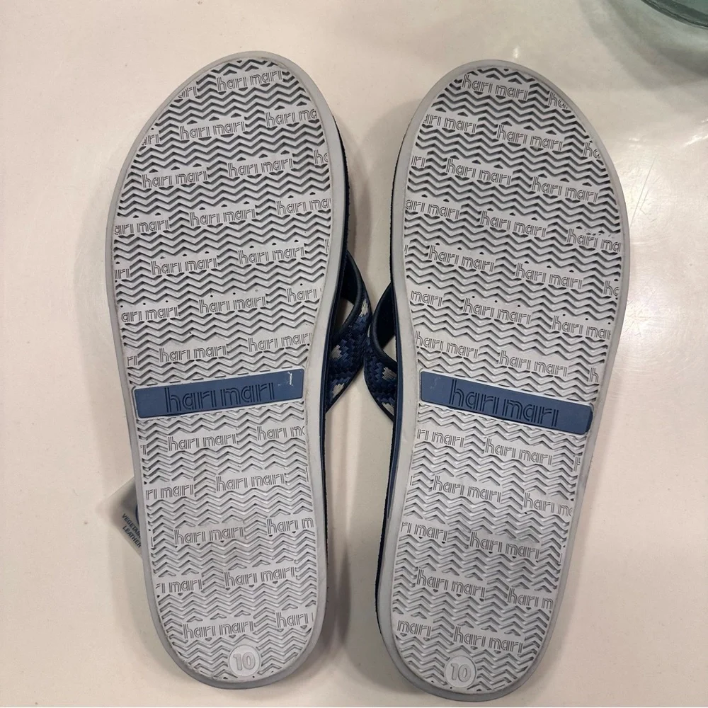 Hari Mari Navy Patterned Flip Flops - Picture 5 of 5